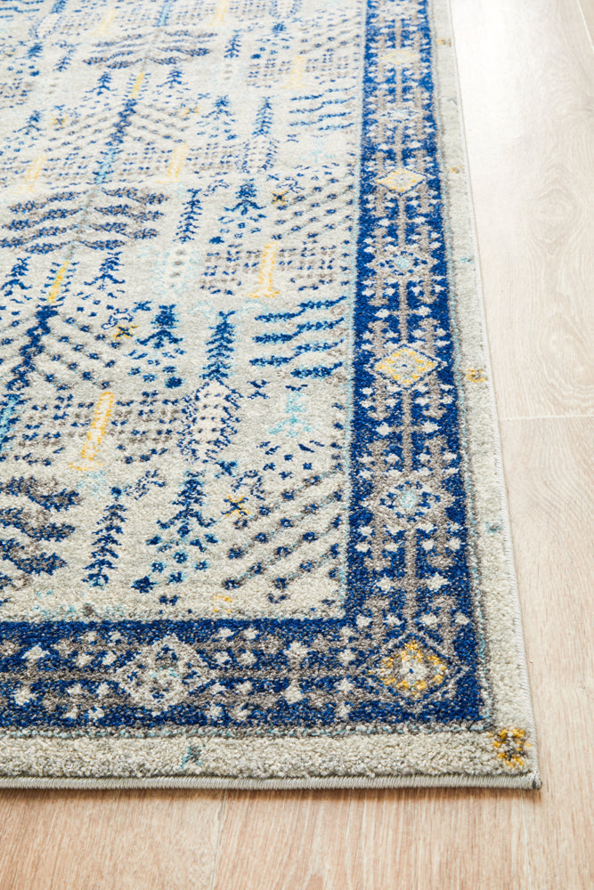 Century 988 Blue Runner Rug Rug Culture
