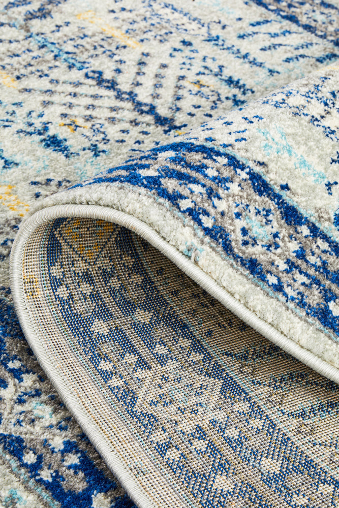 Century 988 Blue Runner Rug Rug Culture