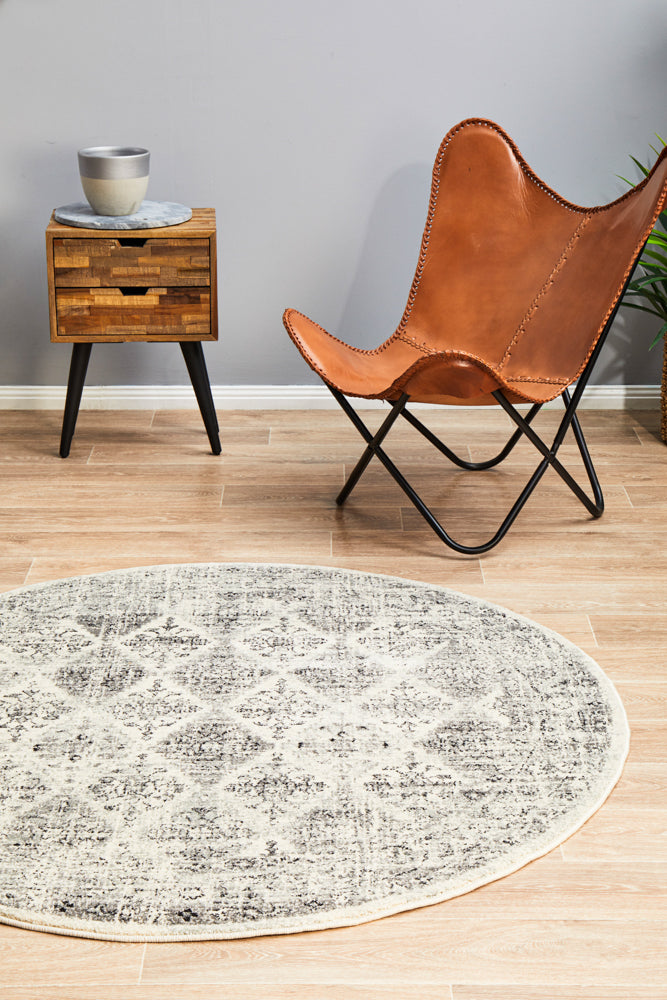 Century 999 Grey Round Rug Rug Culture