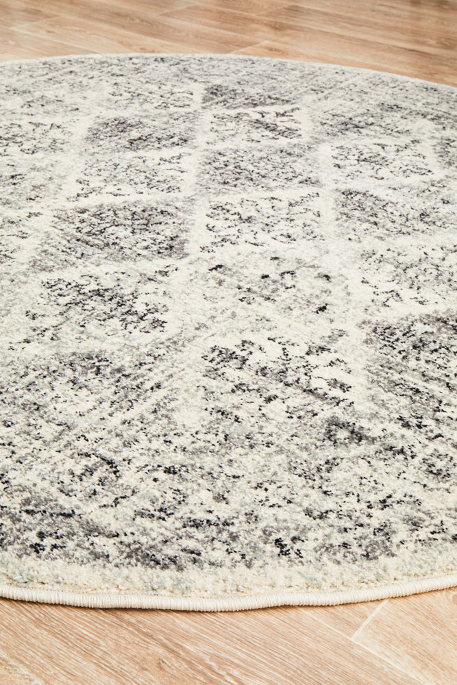 Century 999 Grey Round Rug Rug Culture