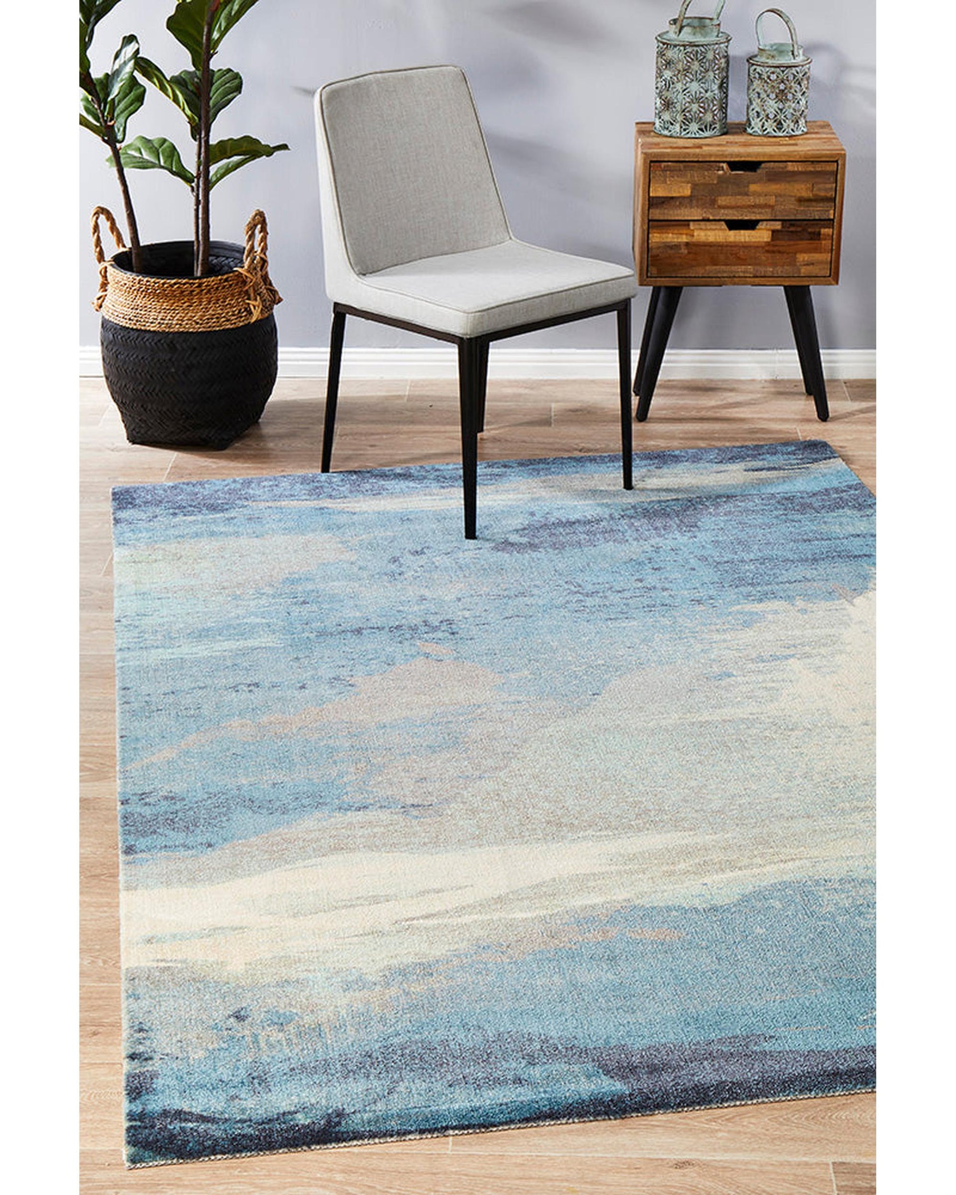 City Monet Stunning Blue Rug Rug Culture