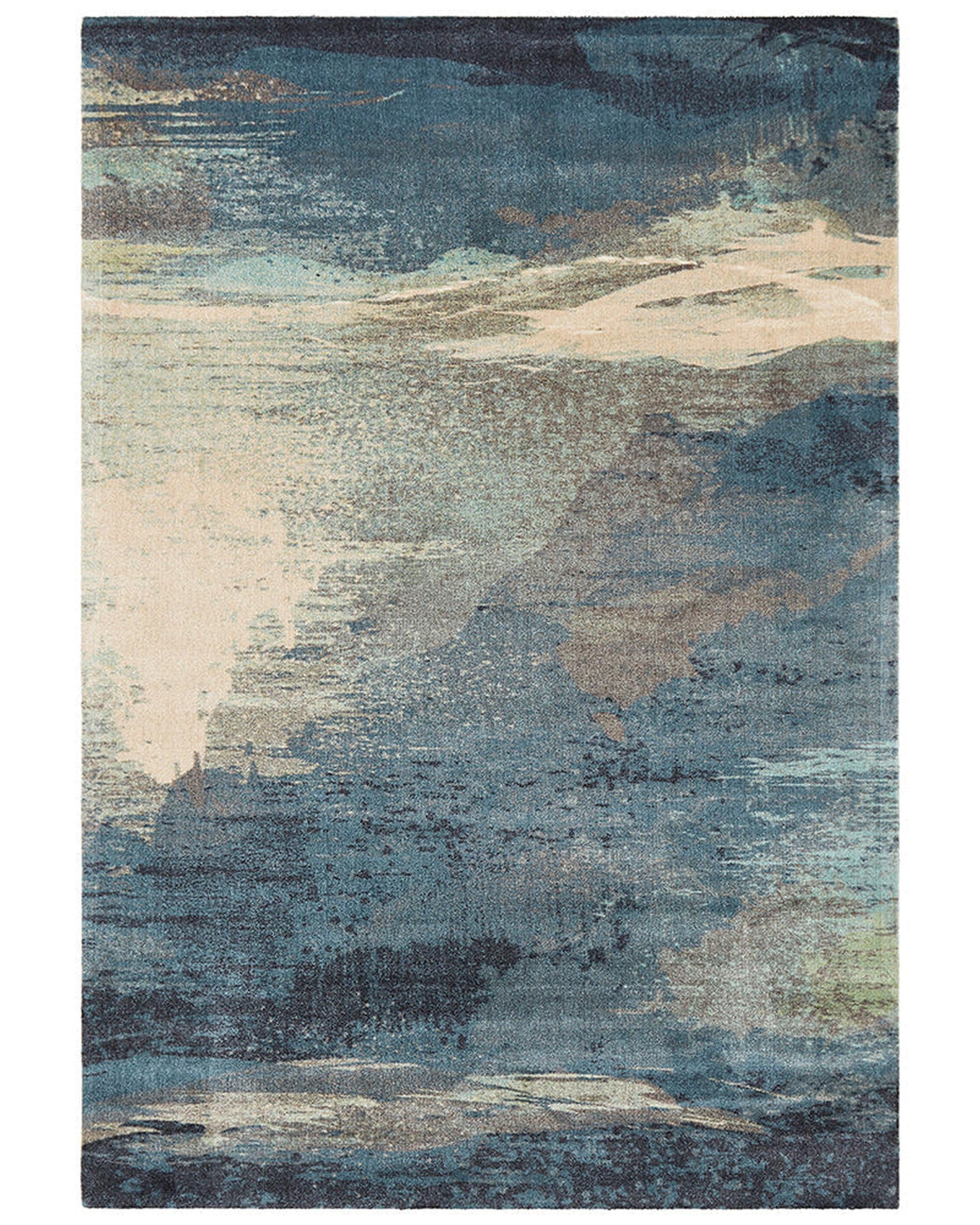City Monet Stunning Blue Rug Rug Culture