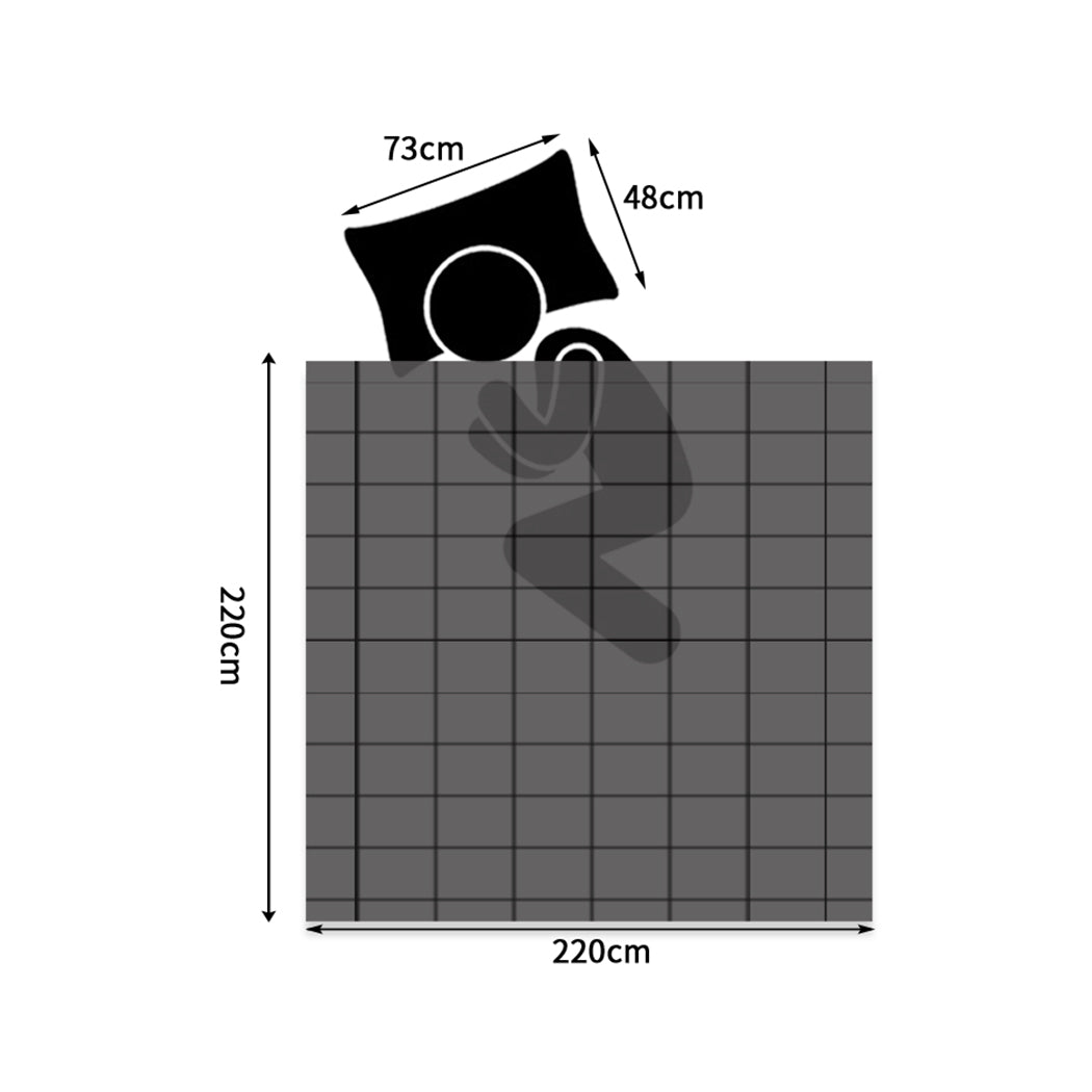 Bedspread Coverlet Set Quilted Comforter Soft Pillowcases Queen Grey Dreamz