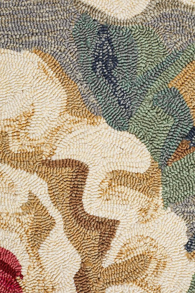 Copacabana Gorgeous Peony Grey Indoor Outdoor Rug Rug Culture