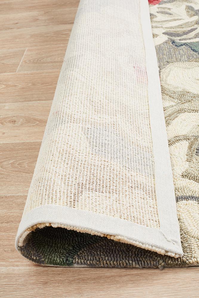 Copacabana Gorgeous Peony Grey Indoor Outdoor Rug Rug Culture