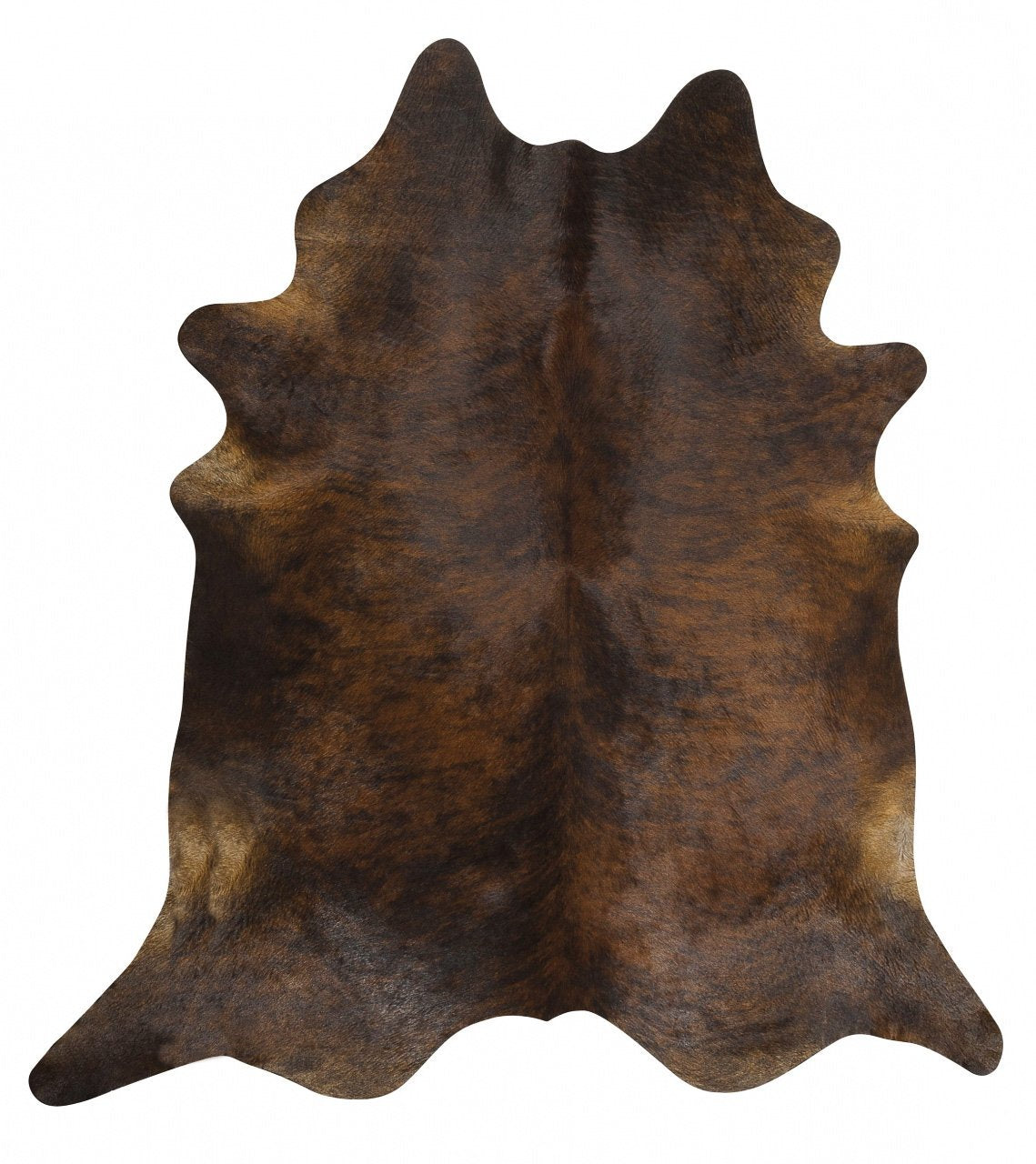 Exquisite Natural Cow Hide Dark Brindle Rug Culture
