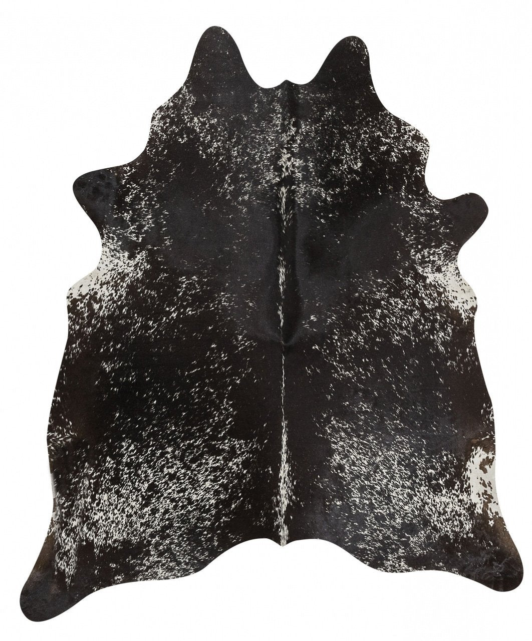 Exquisite Natural Cow Hide Salt & Pepper Black Rug Culture