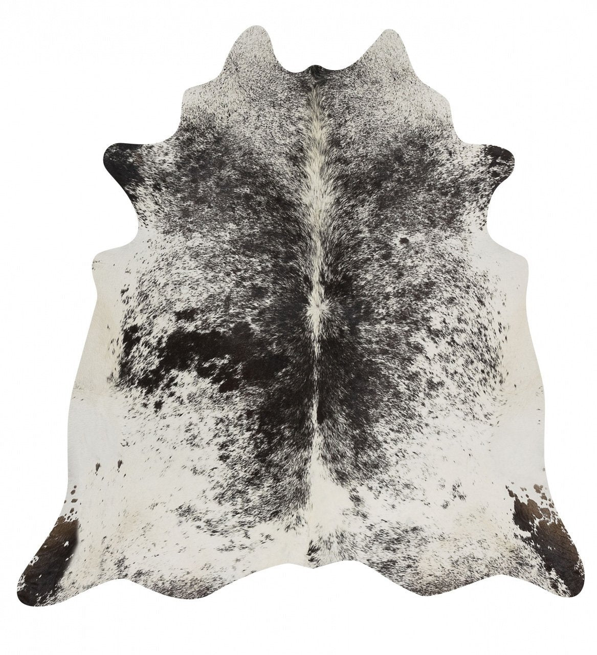 Exquisite Natural Cow Hide Salt & Pepper Black Rug Culture