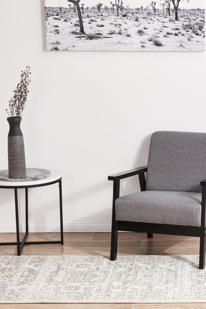 Chrome Addison Silver Runner Rug RUG CULTURE