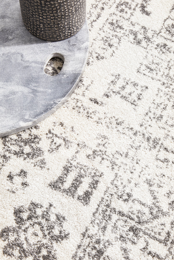 Chrome Addison Silver Runner Rug RUG CULTURE