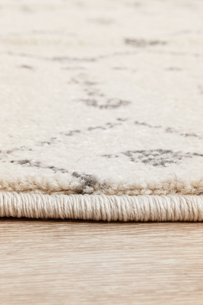 Chrome Elsa Silver Round Rug RUG CULTURE