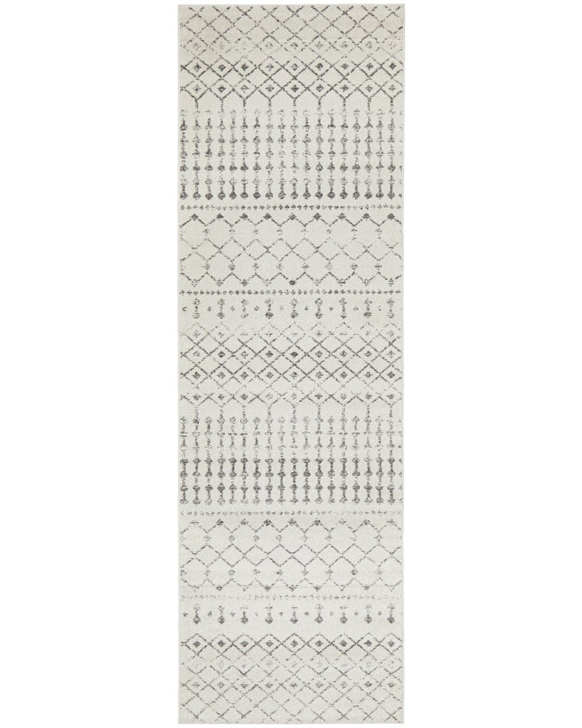 Chrome Elsa Silver Runner Rug RUG CULTURE