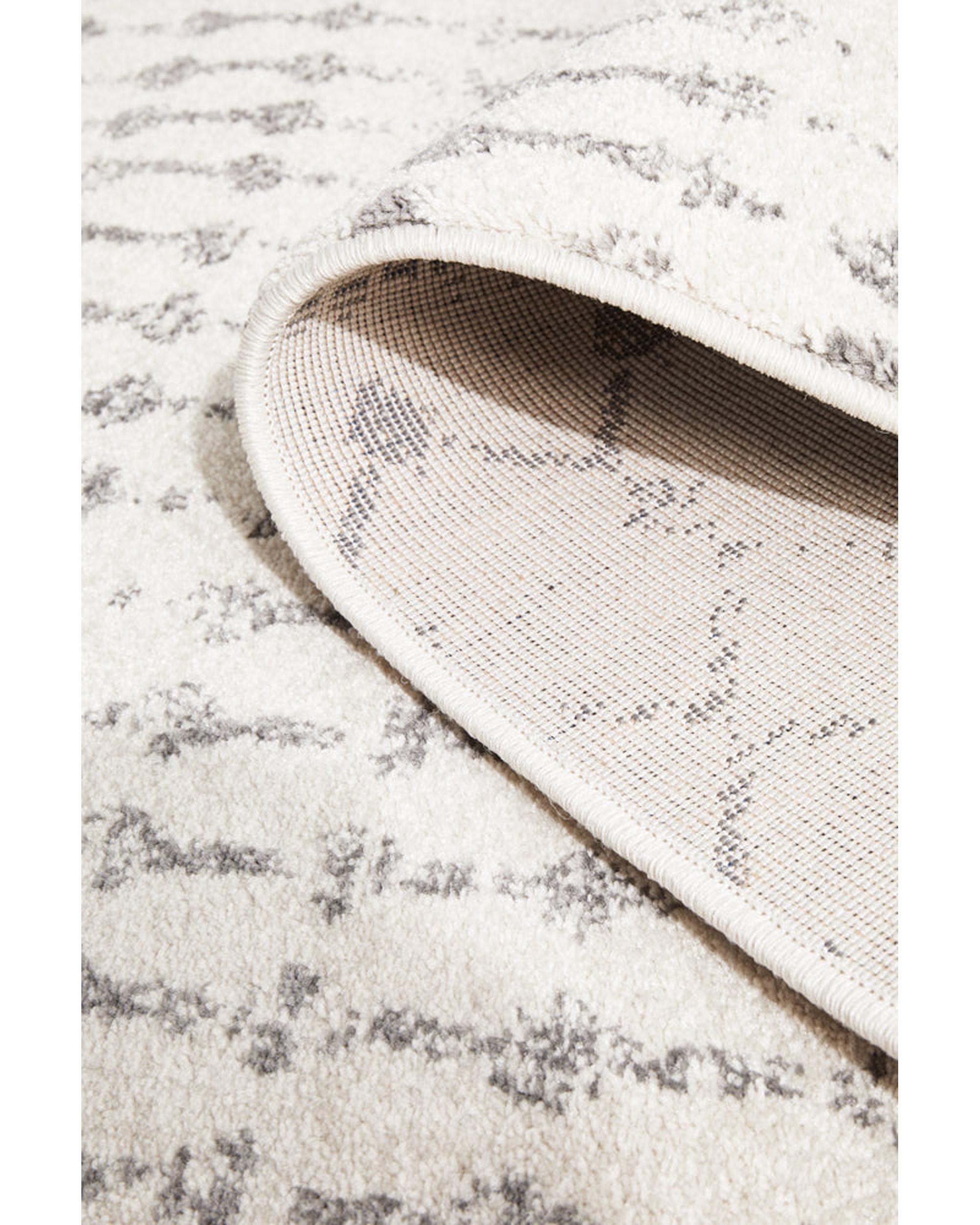 Chrome Elsa Silver Runner Rug RUG CULTURE