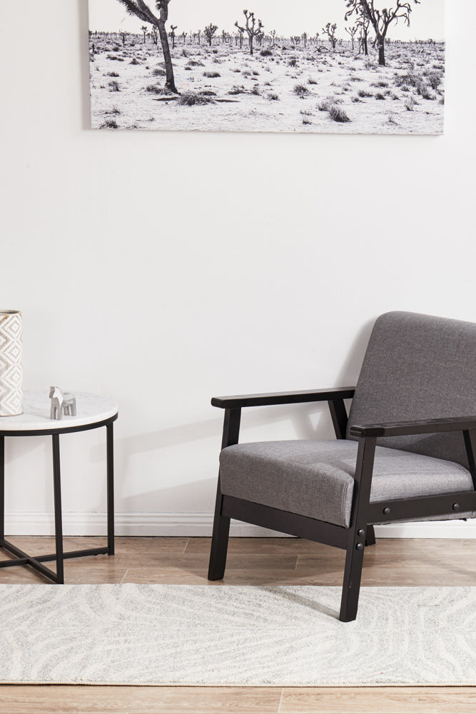 Chrome Savannah Silver Runner Rug RUG CULTURE