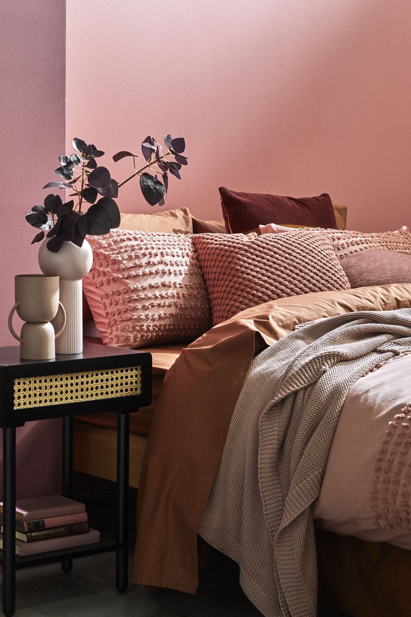 Vintage Design BLUSH Betty Cotton Quilt Cover Set Vintage Design