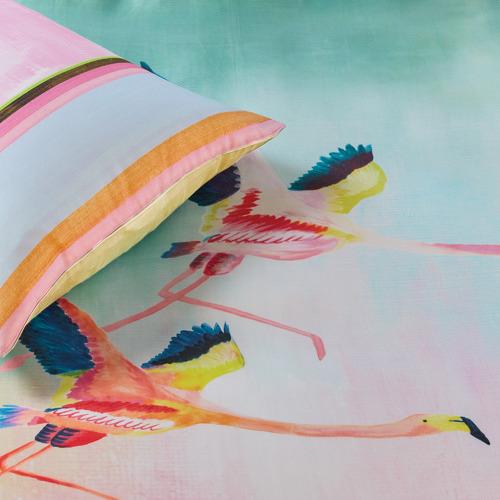 Bedding House Colourful Birds Multi Sateen Quilt Cover Set Bedding House