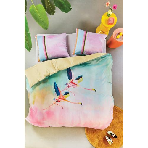 Bedding House Colourful Birds Multi Sateen Quilt Cover Set Bedding House