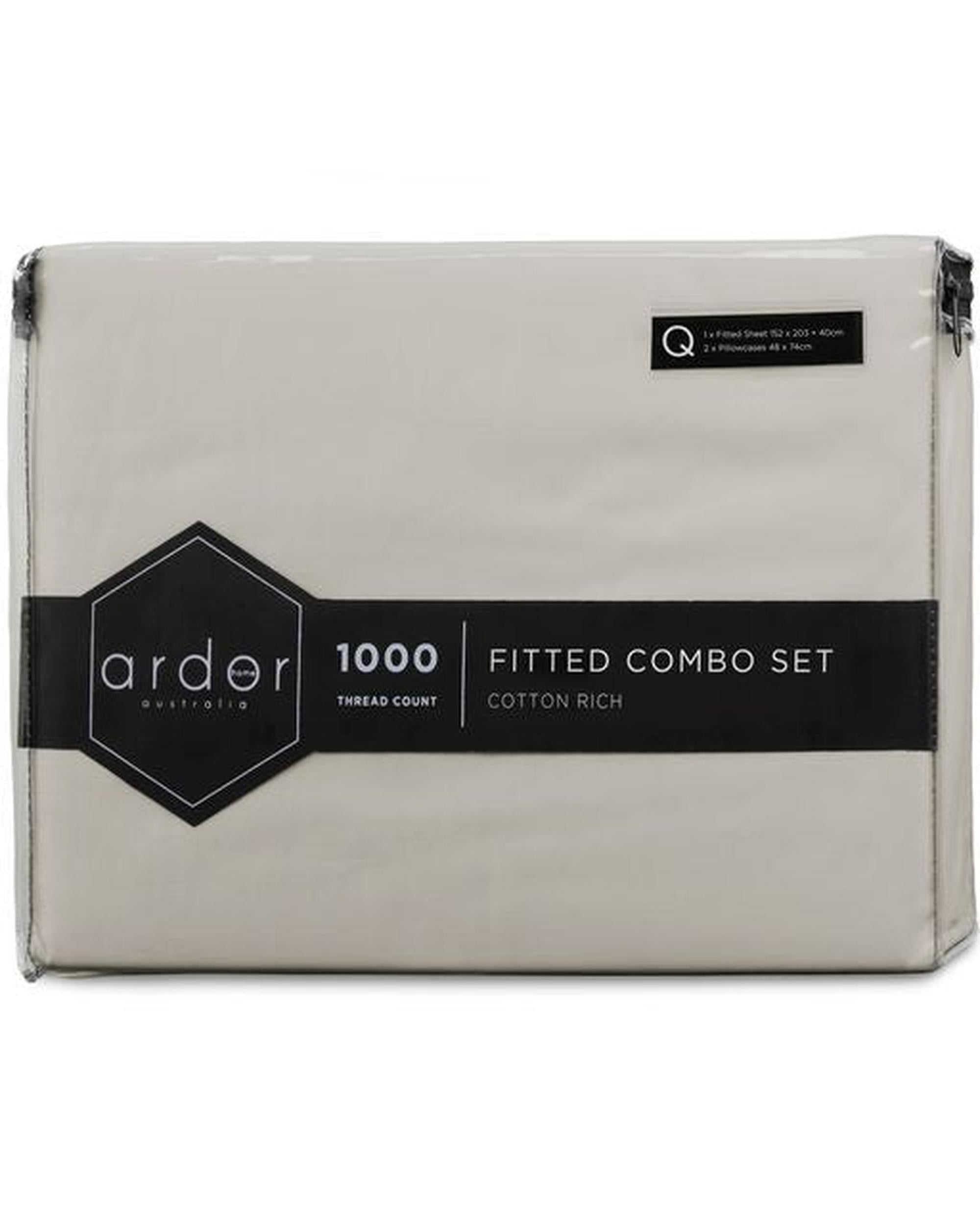 ARDOR "1000TC" FTD COMBO SHEET SET - 5 Colours Ardor Bedding
