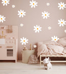 White Daisy Wall Decals