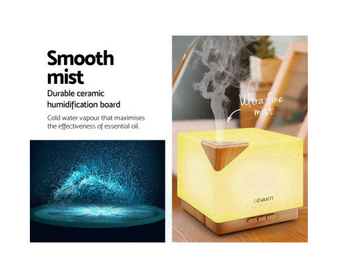 Aroma Diffuser Air Humidifier Night Light 600ml Big Bedding Australia
