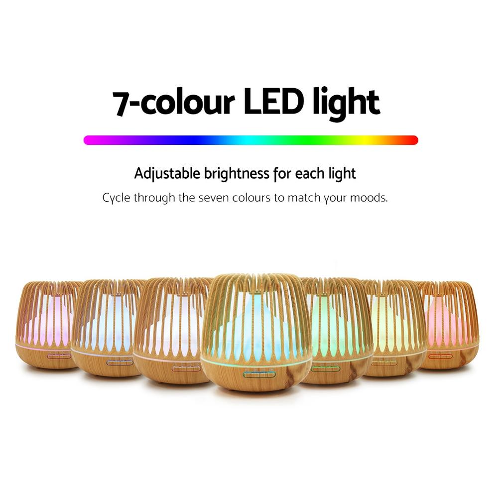 4-In-1 Aroma Diffuser Aromatherapy Humidifier Essential Oil 500ml Devanti