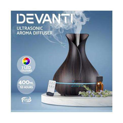 4 in 1 Aroma Diffuser 400ml with remote control Devanti