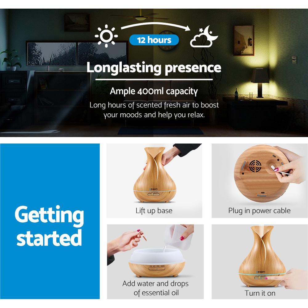 Aroma Diffuser Aromatherapy Humidifier Essential Oil Wi-Fi Devanti