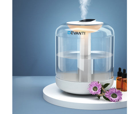 1L Air Humidifier Ultrasonic Purifier Aroma Diffuser Essential Oil LED Big Bedding Australia