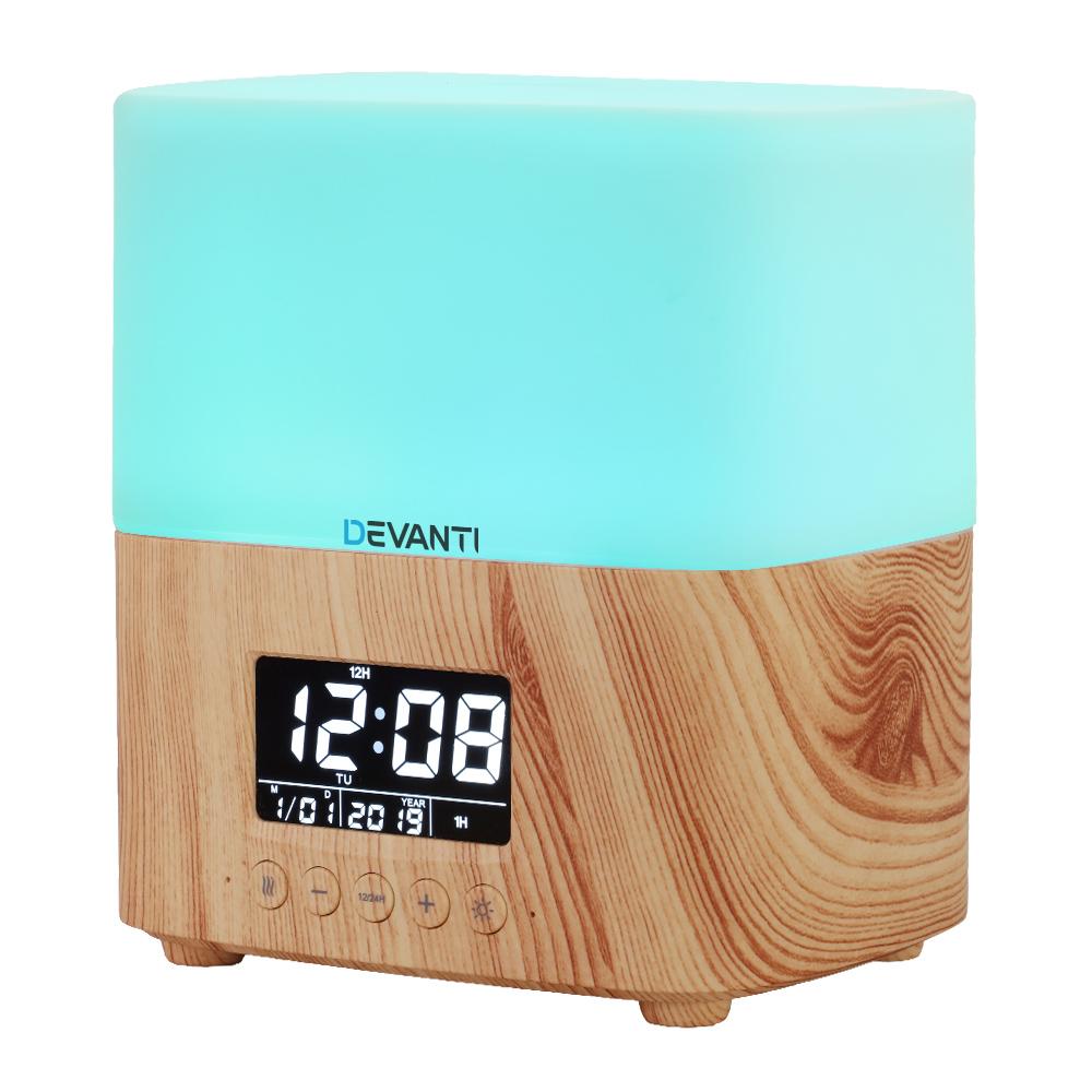 Aroma Diffuser Aromatherapy Humidifier Essential Oil Clock Devanti
