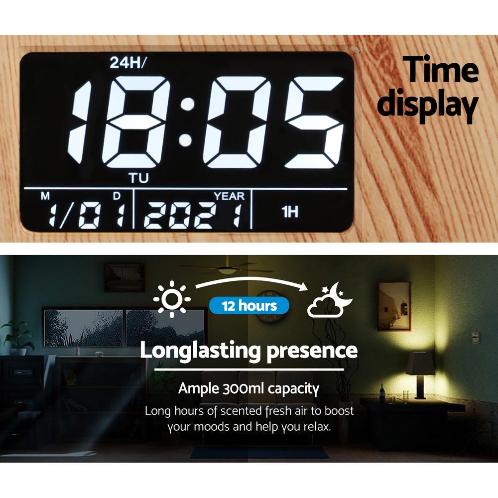 Aroma Diffuser Aromatherapy Humidifier Essential Oil Clock Devanti