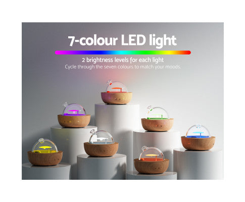 Aroma Diffuser Aromatherapy Humidifier Purifier Essential Oil LED Glass Big Bedding Australia
