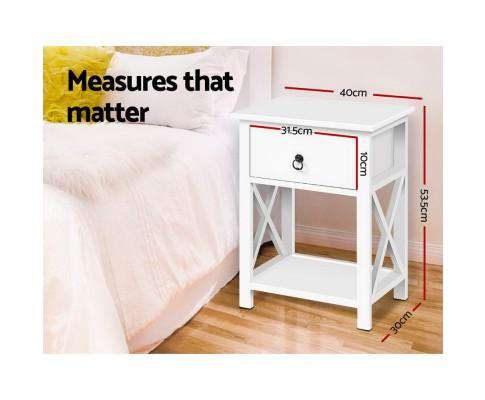 Bedside Tables- Twin Pack Artiss