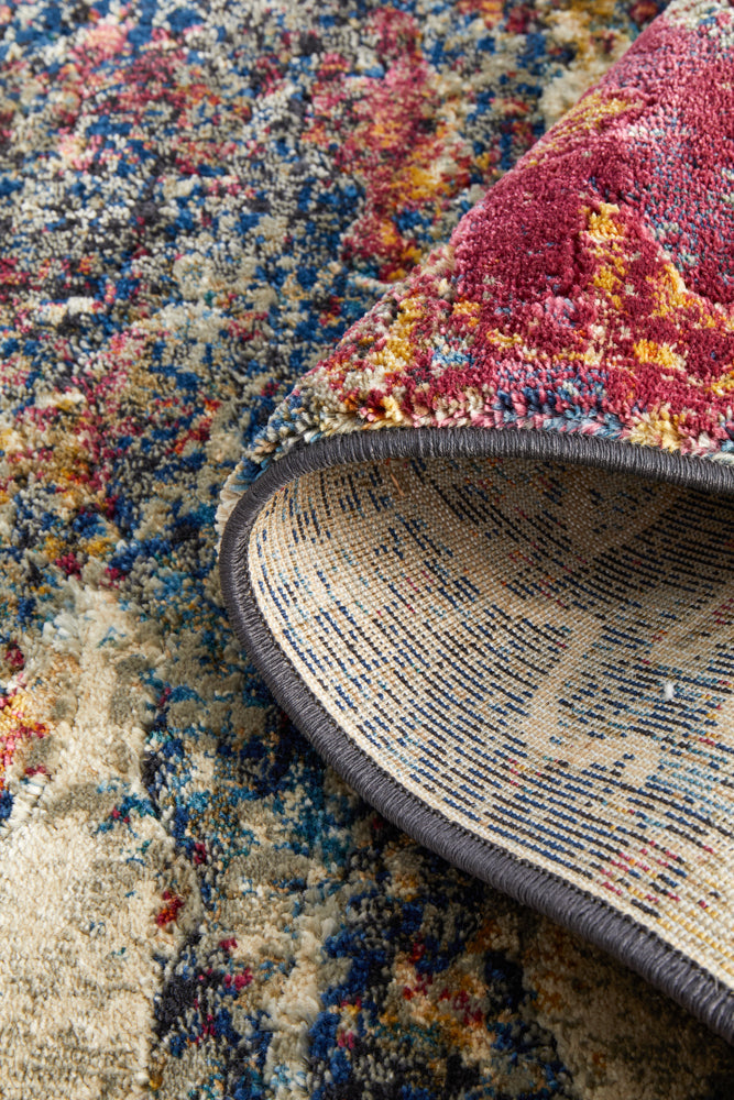 Dreamscape Splash Modern Midnight Runner Rug Rug Culture