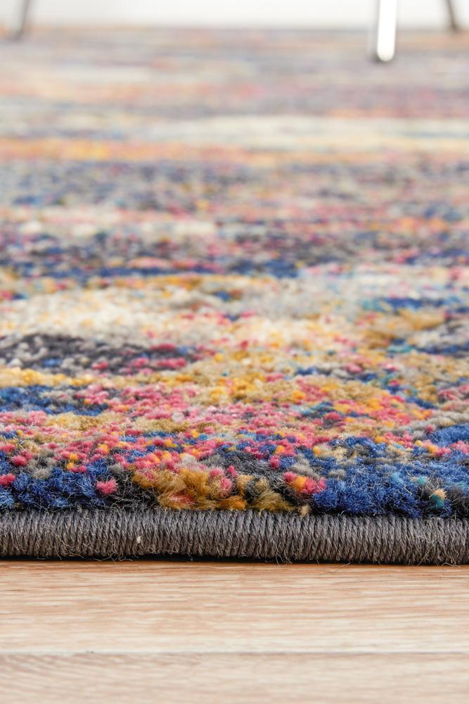 Dreamscape Splash Modern Midnight Rug Rug Culture