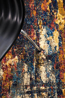 Dreamscape Splash Modern Midnight Rug Rug Culture