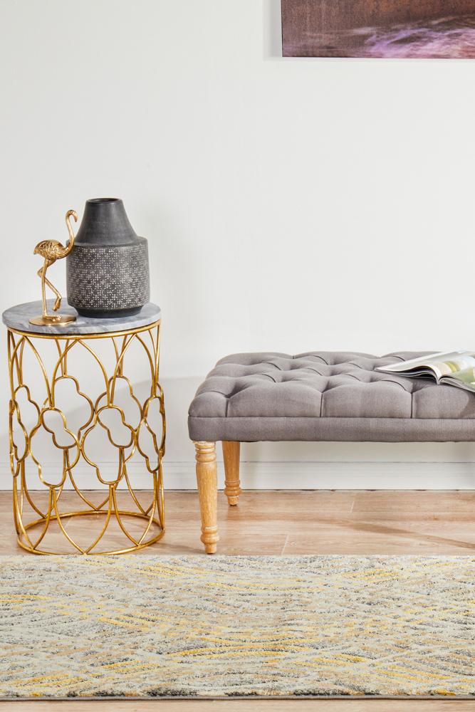 Dreamscape Flurry Modern Charcoal Runner Rug Rug Culture