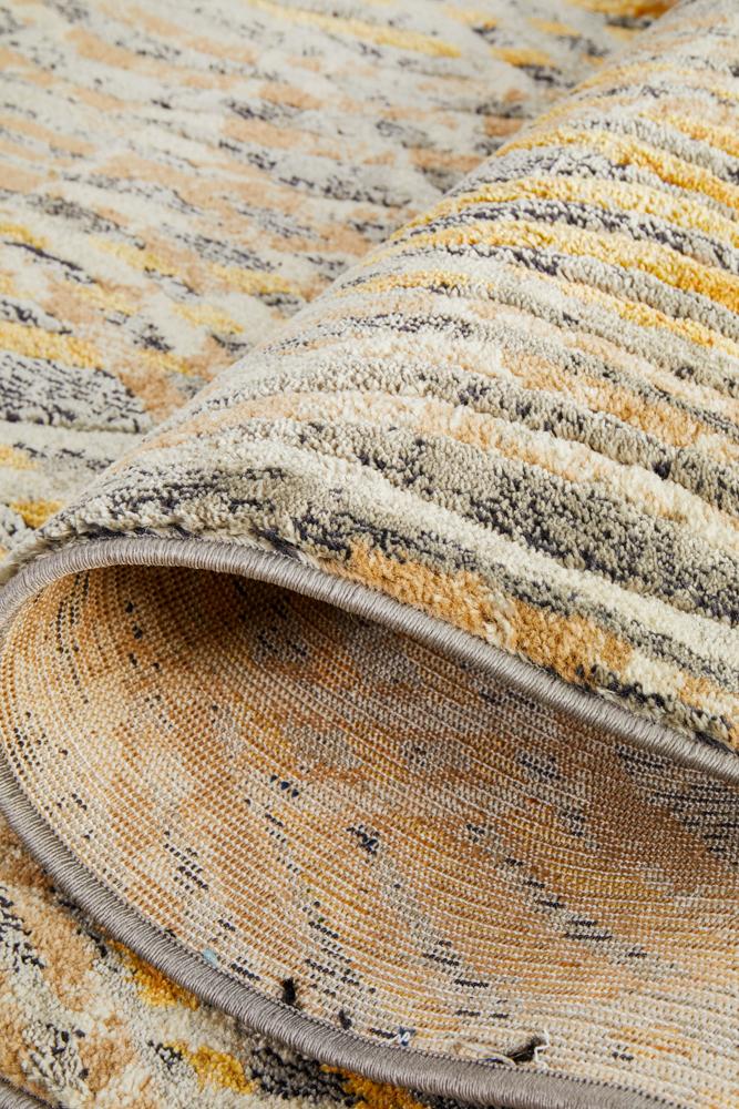 Dreamscape Flurry Modern Charcoal Runner Rug Rug Culture