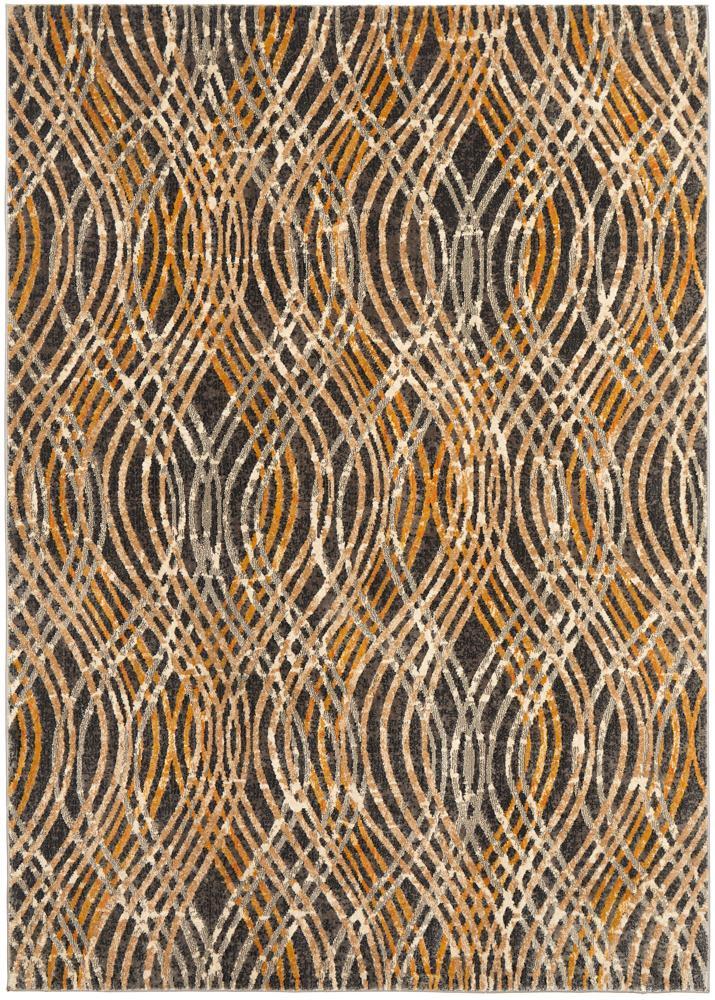 Dreamscape Flurry Modern Charcoal Rug Rug Culture