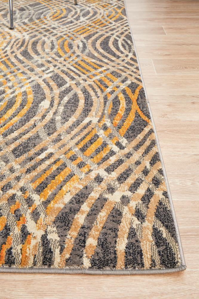 Dreamscape Flurry Modern Charcoal Rug Rug Culture
