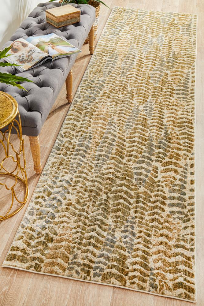 Dreamscape Progress Modern Sage Runner Rug Rug Culture