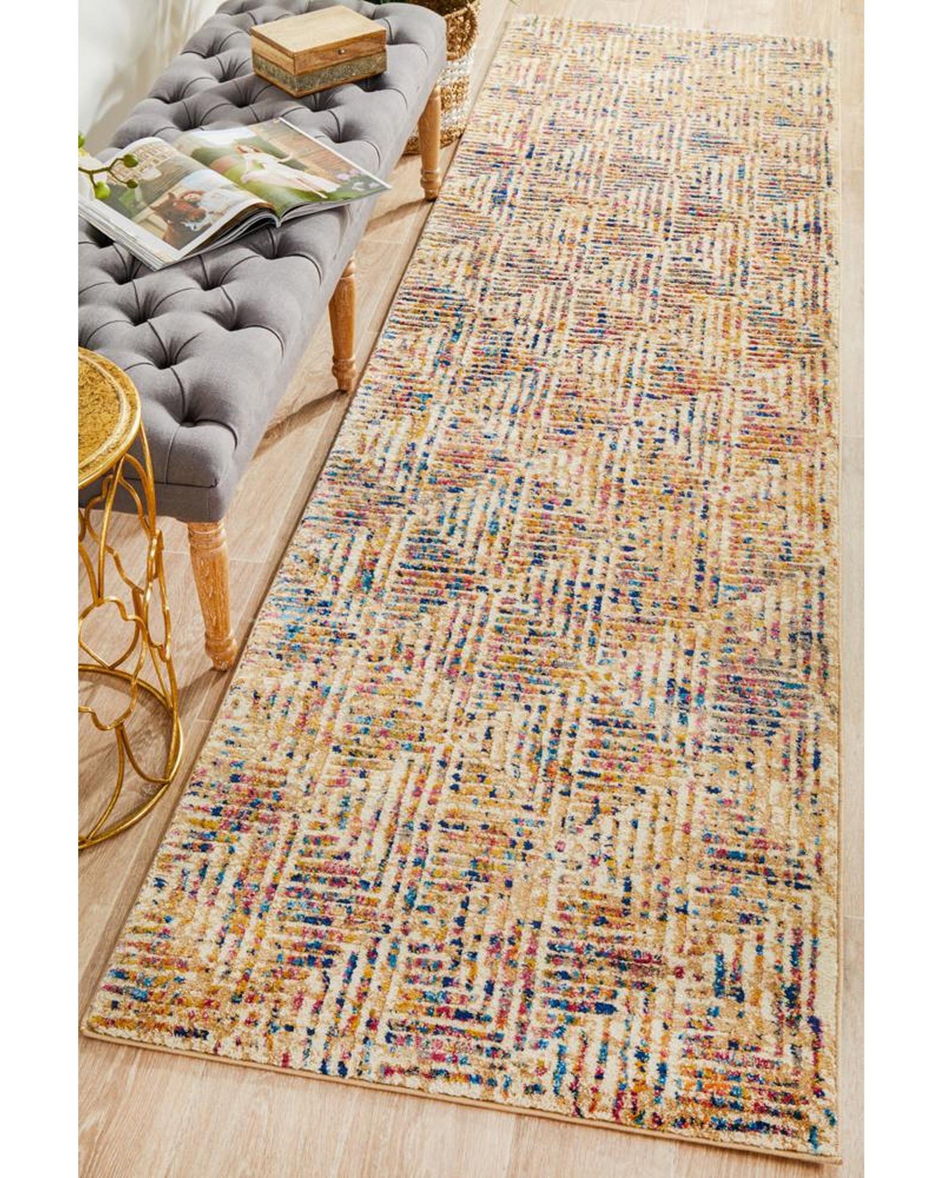 Dreamscape Movement Modern Multi Runner Rug Rug Culture