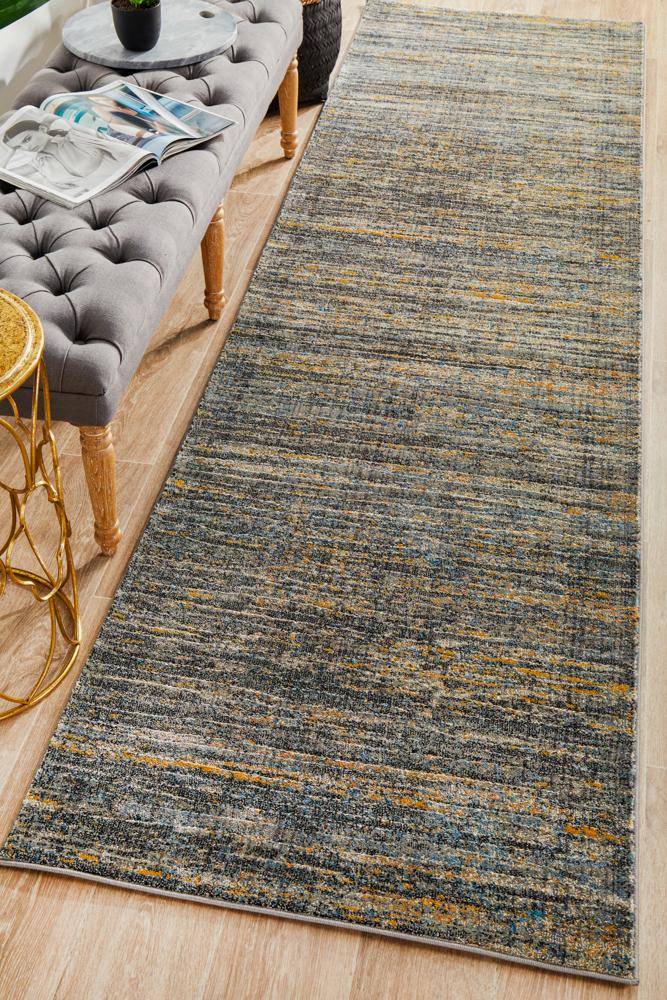 Dreamscape Distinguish Modern Slate Runner Rug Rug Culture