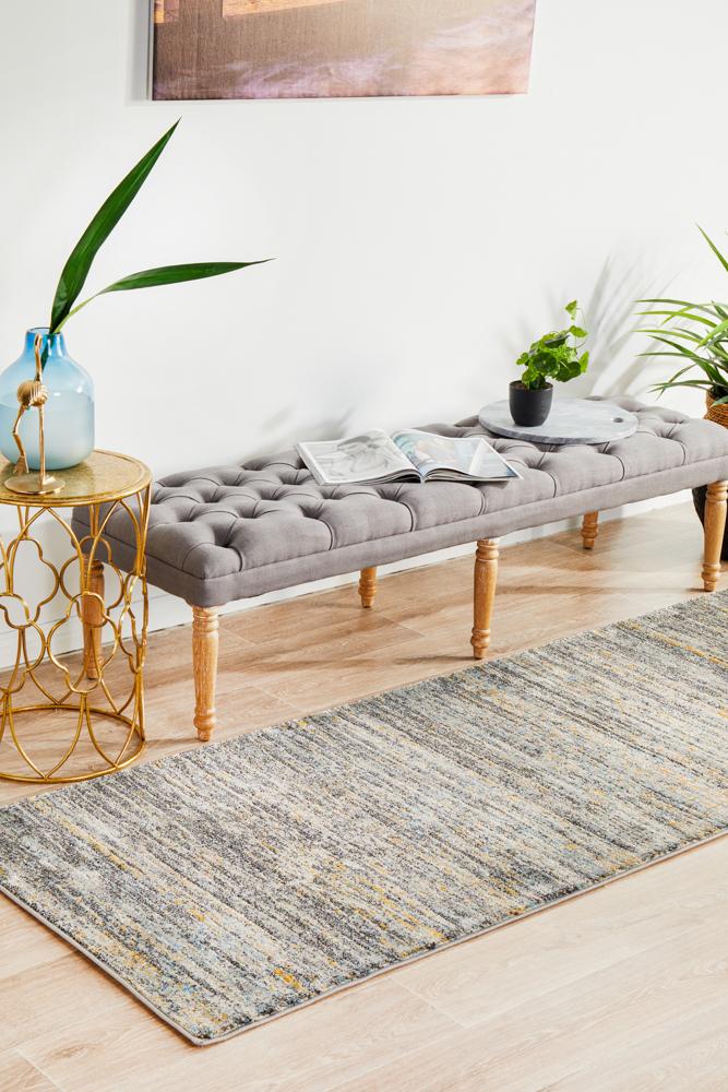 Dreamscape Distinguish Modern Slate Runner Rug Rug Culture