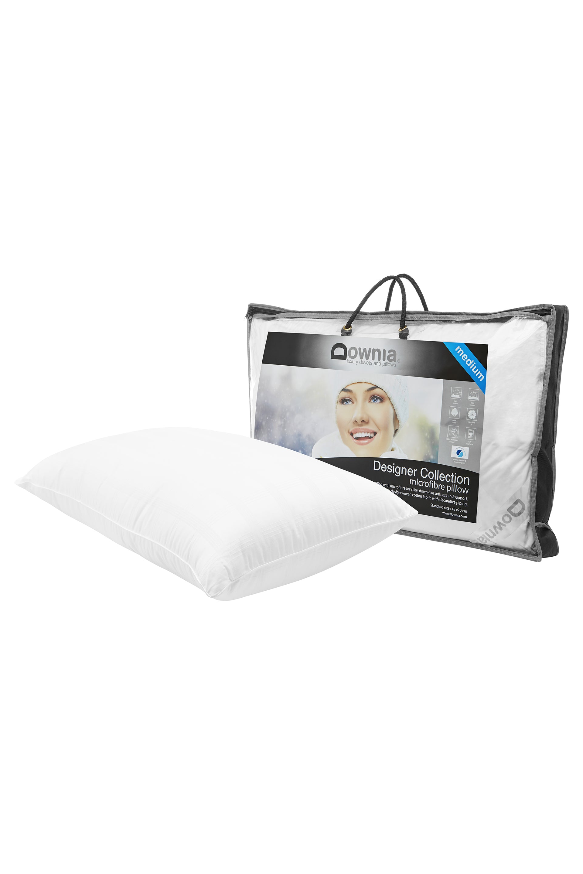 Downia DESIGNER COLLECTION Microfibre Pillow - Firm Downia