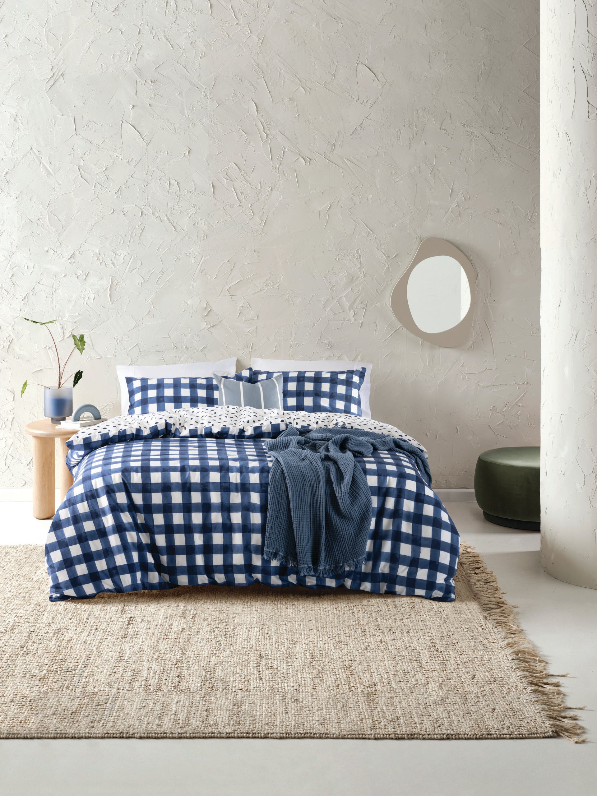 Esprit Georgie Navy Quilt Cover Set Espirit