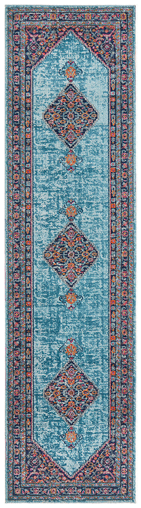 Eternal Whisper Diamond Blue Rug Rug Culture