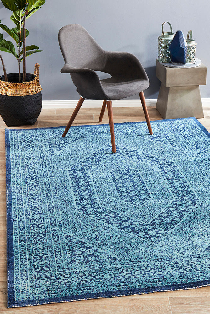 Eternal Whisper Vision Blue Rug Rug Culture