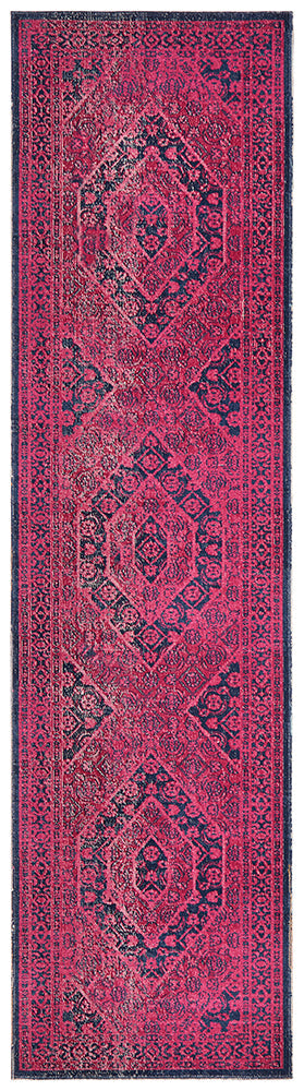Eternal Whisper Vision Magenta Runner Rug Rug Culture