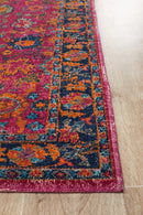 Eternal Whisper Corners Pink Runner Rug Rug Culture