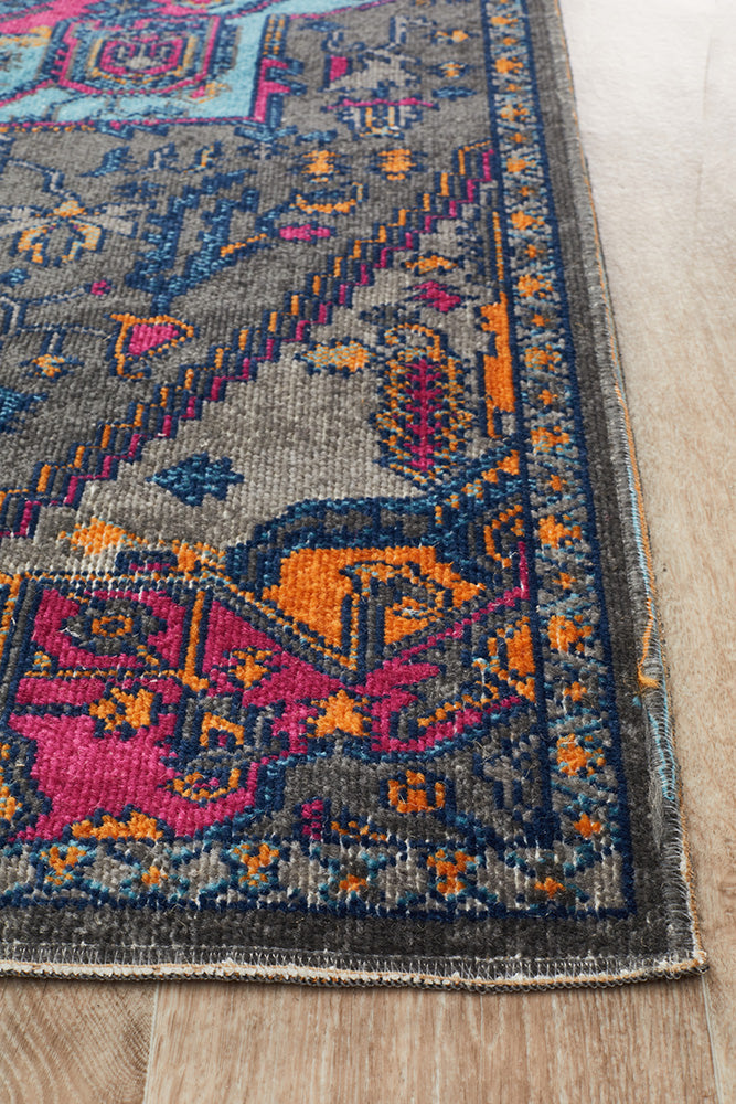 Eternal Whisper Quad Grey Runner Rug Rug Culture